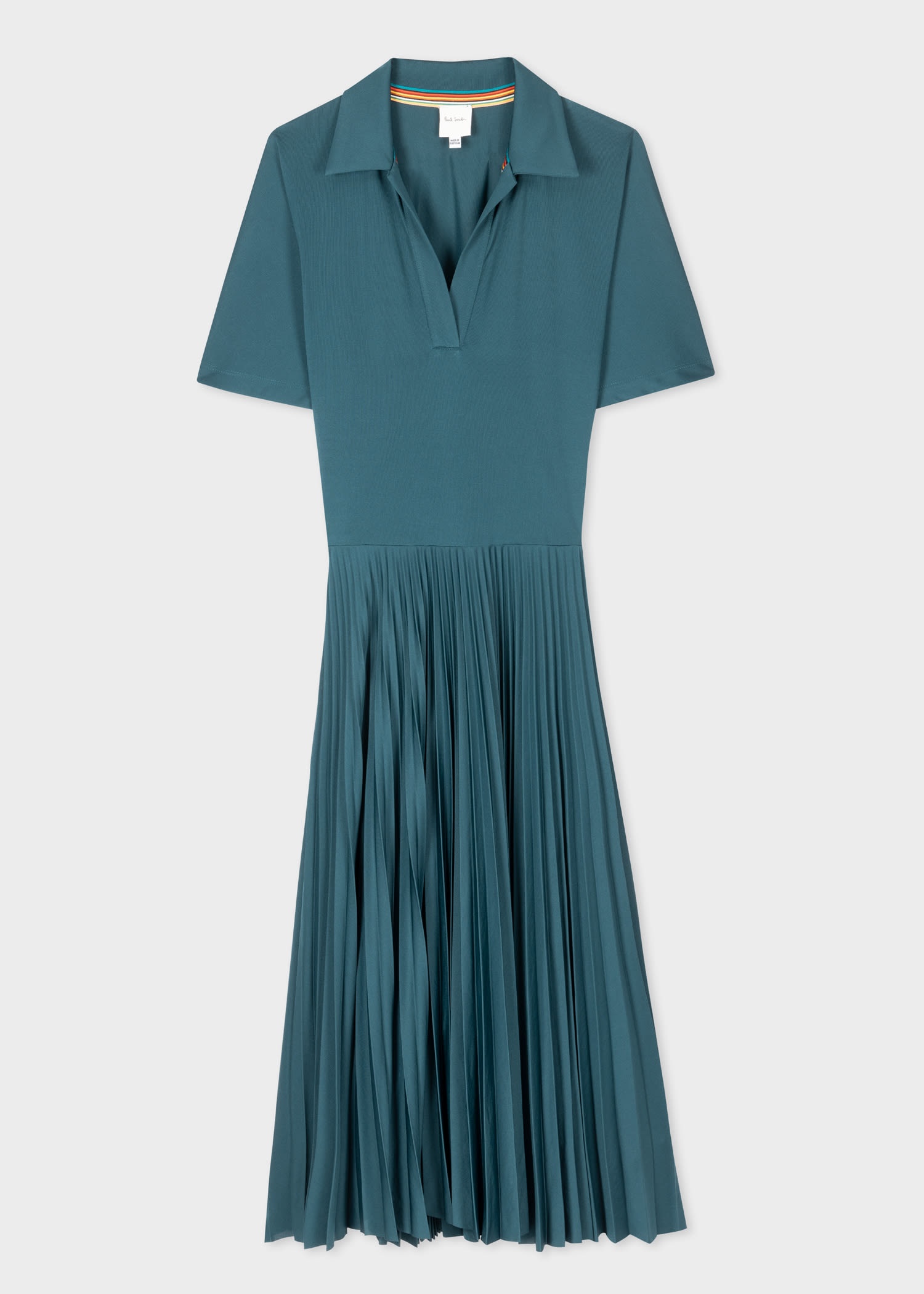 Pleated Polo Dress - 1