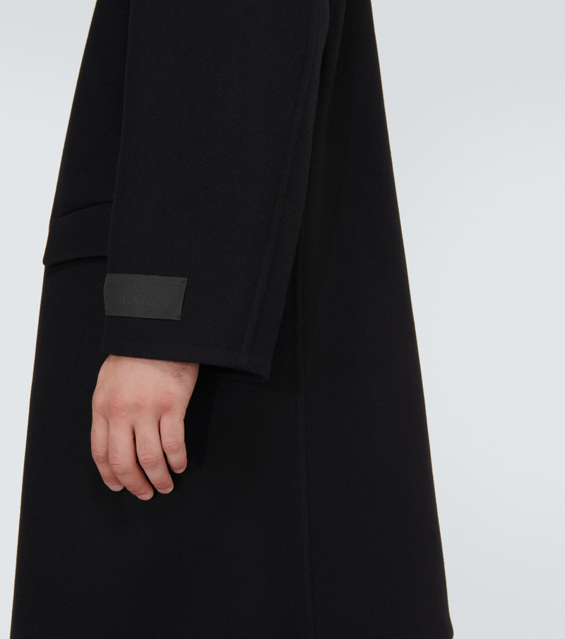 Single-breasted wool-blend coat 6