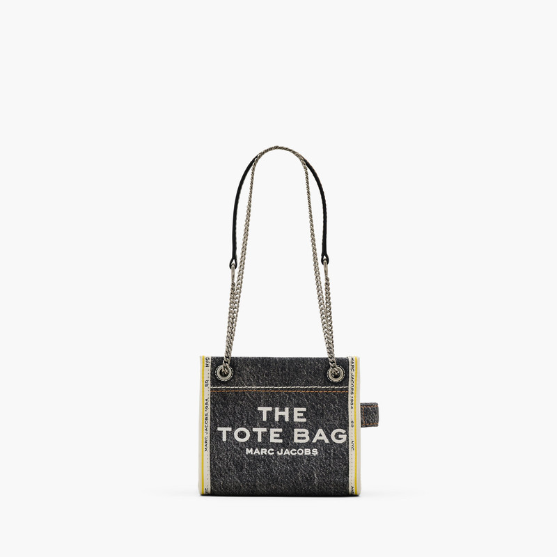THE DENIM CHAIN CROSSBODY TOTE BAG - 1