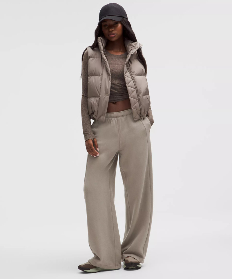 Scuba Mid-Rise Wide-Leg Pant Gathered Waistband *Regular 1