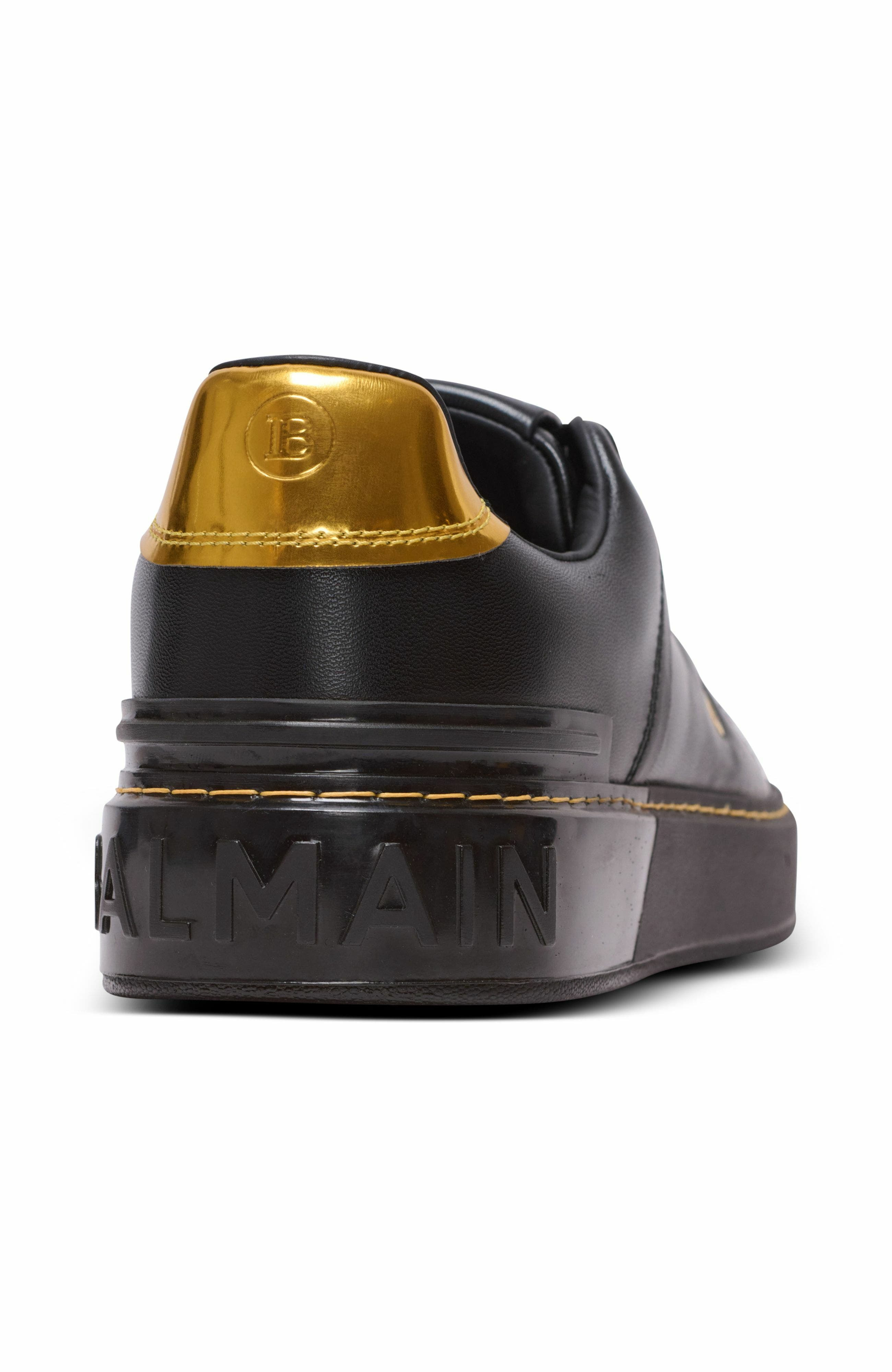 Balmain B-Court Trainers In Calfskin in Black at Nordstrom - 9