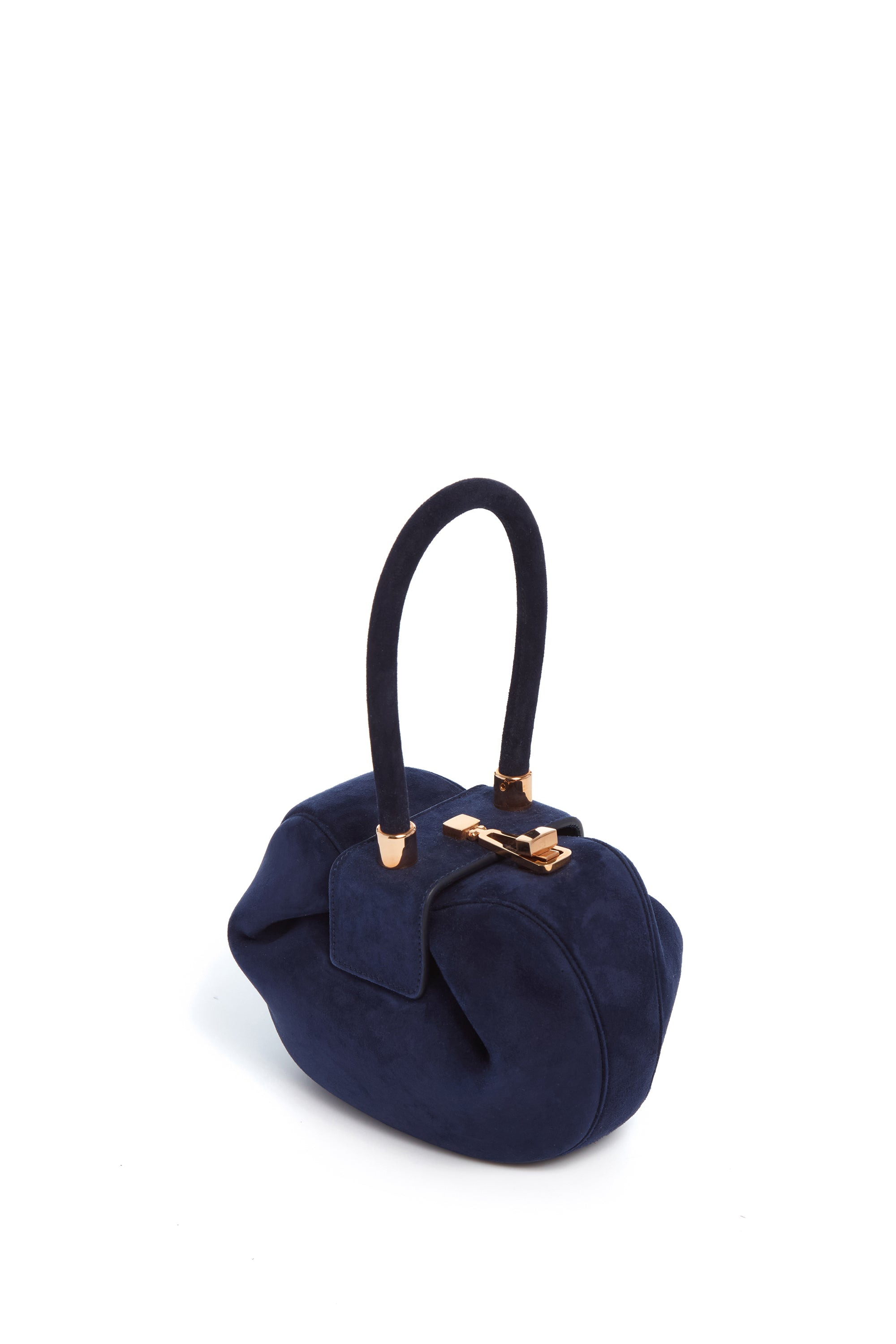 Demi Bag in Navy Suede - 3