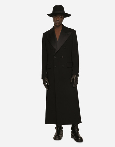 Dolce & Gabbana Double-breasted stretch wool crepe coat outlook