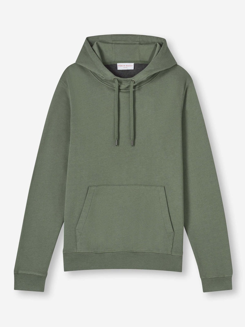Men's Pullover Hoodie Quinn Cotton Modal Soft Green - 1