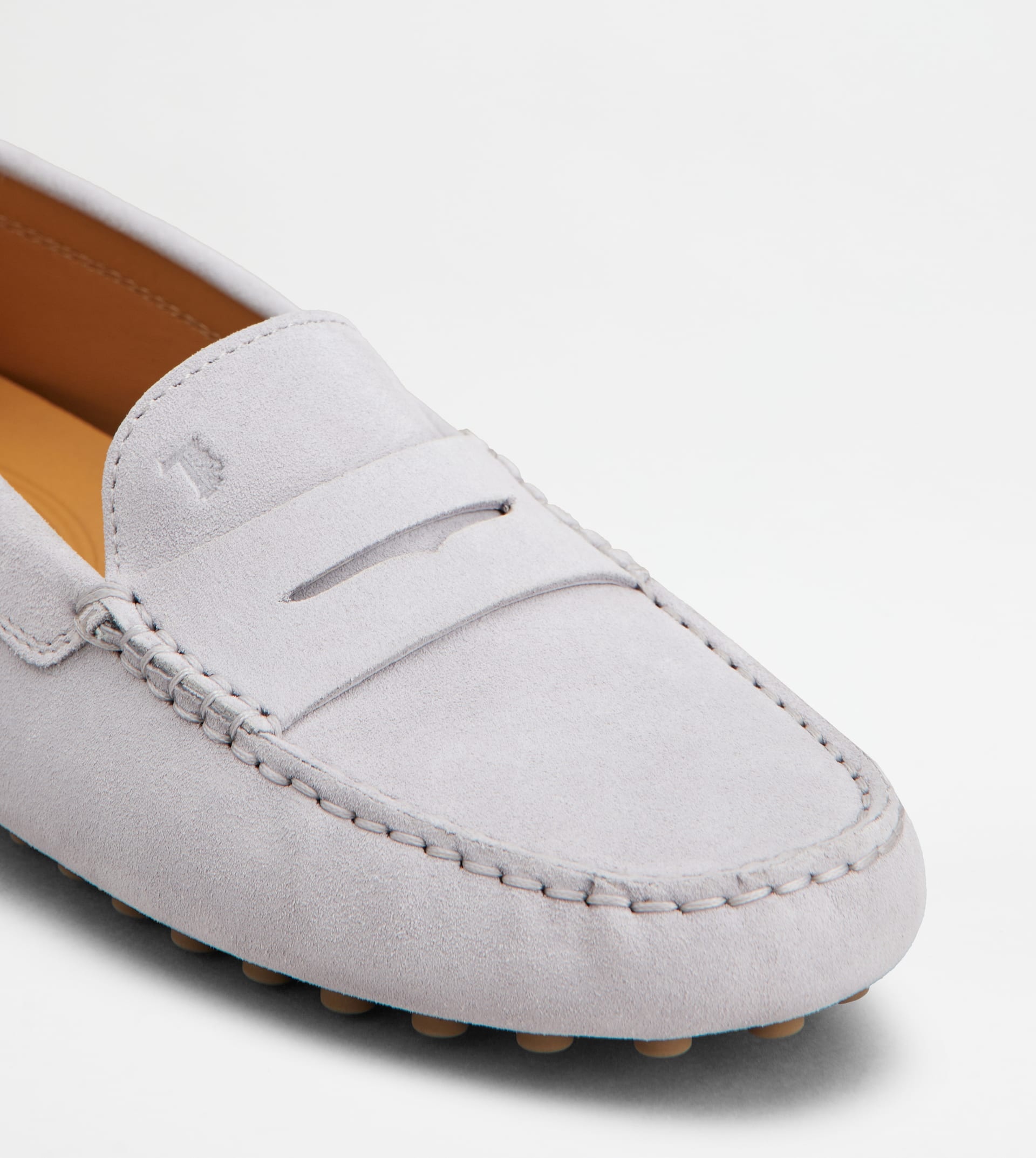 GOMMINO DRIVING SHOES IN SUEDE - GREY - 6