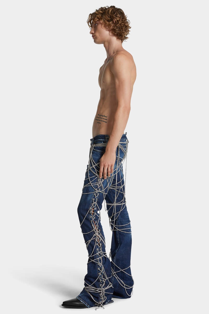 BOUND BUNNY WASH SHARPEI FLARED BOOTCUT JEANS - 7