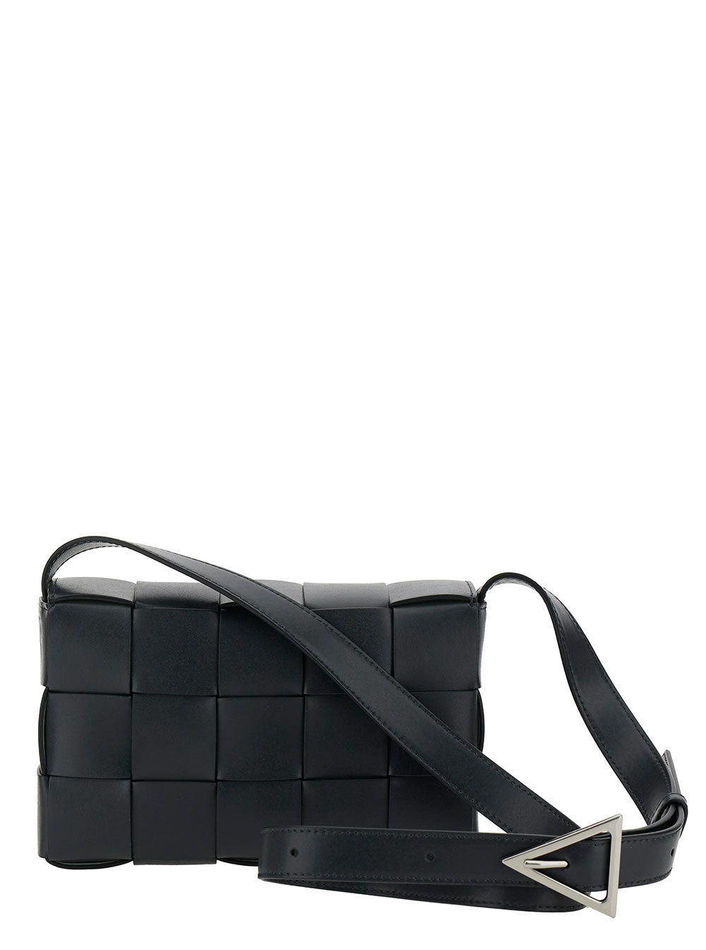 Bottega Veneta Men 'Casette' Black Medium Cross Body Bag In Leather Man - 3