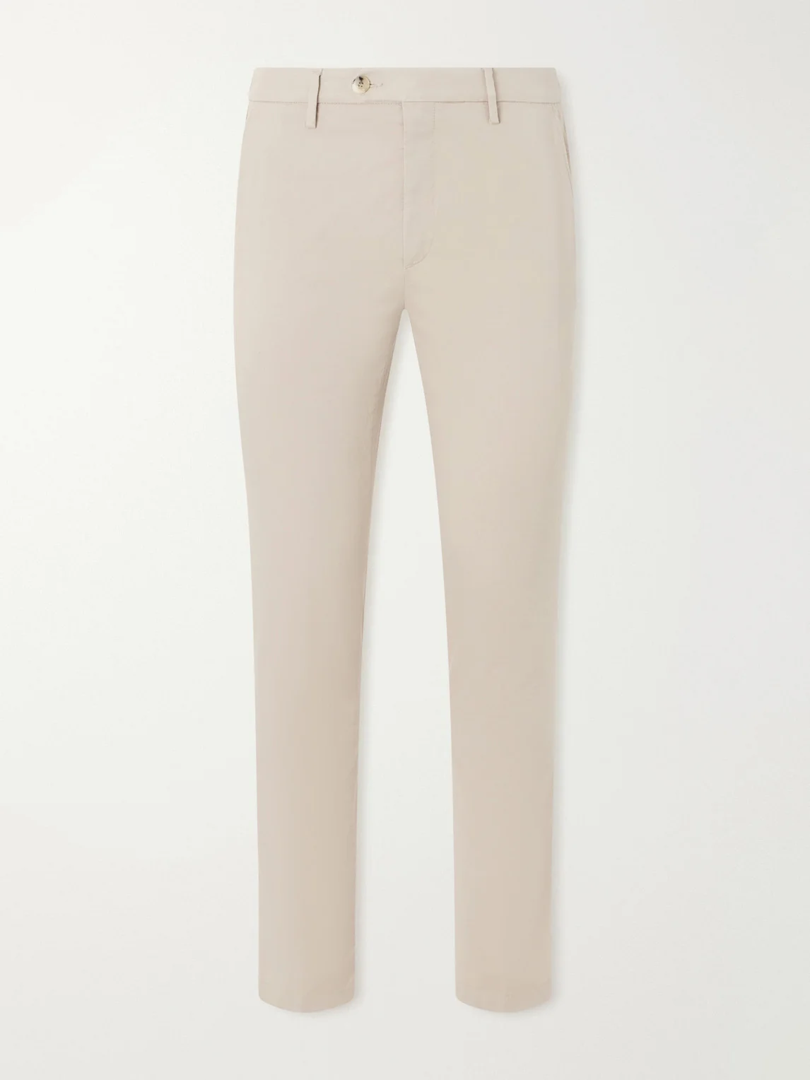 Tapered Stretch Cotton-Twill Trousers - 1