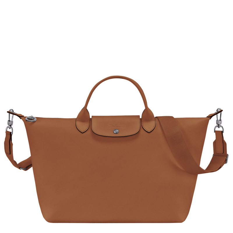 Le Pliage Xtra L Handbag Cognac - Leather 1