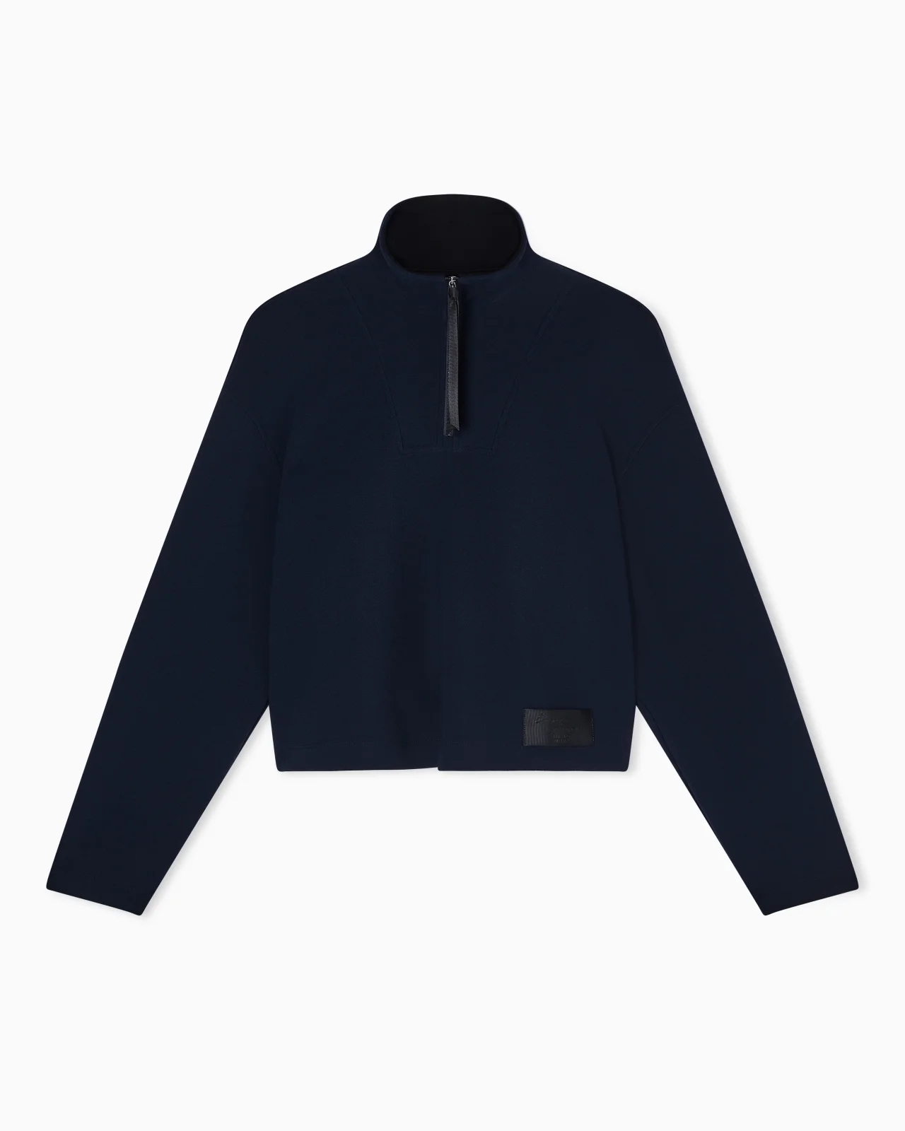 CRÊPE-JERSEY, ZIP-UP SWEATSHIRT - 1