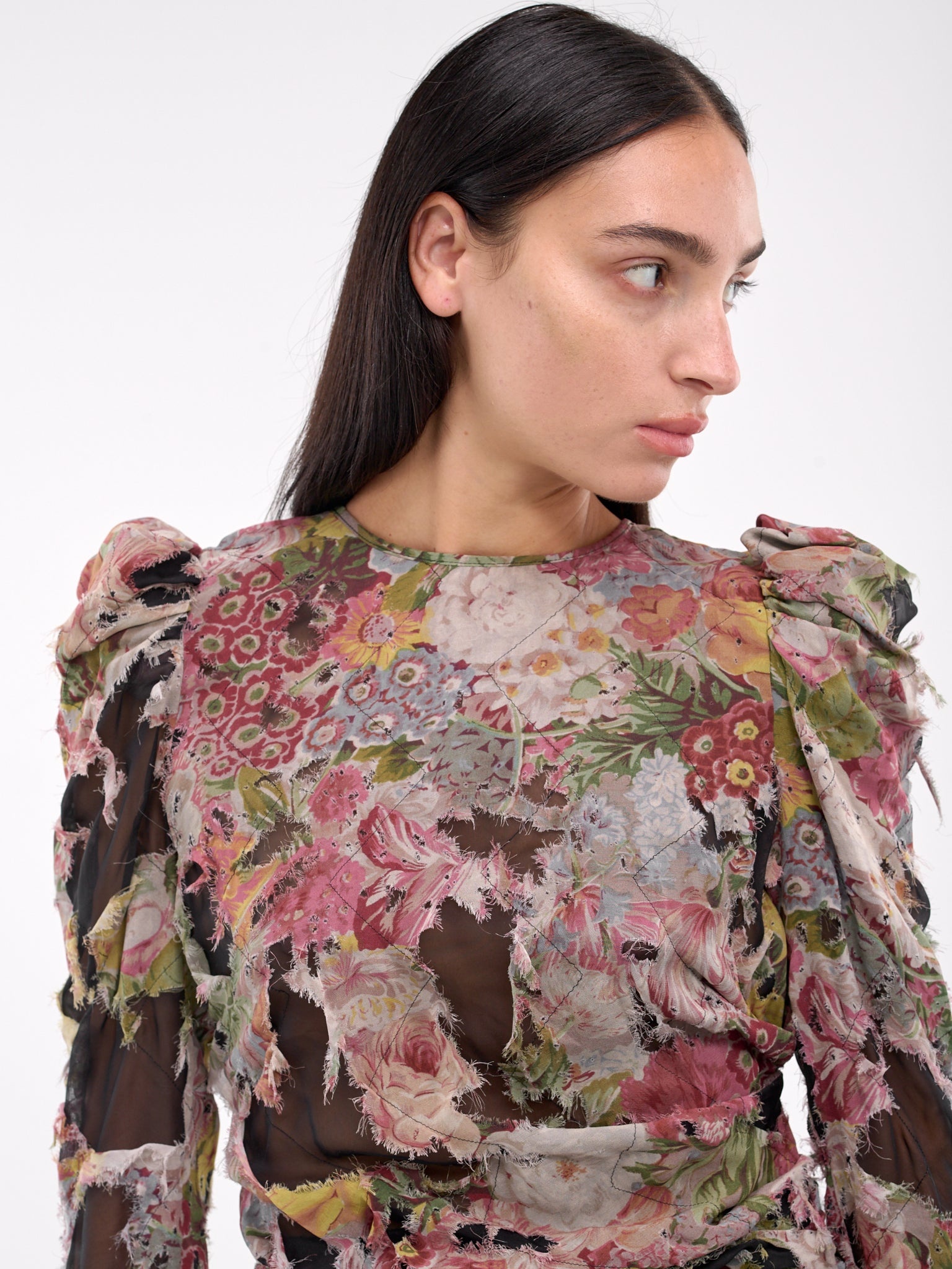 Distressed Midi Dress - 5