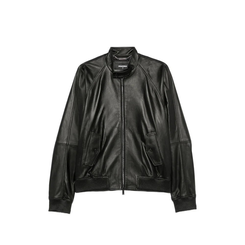 Dsquared2 Black Jackets - Leather Jackets Men - 1