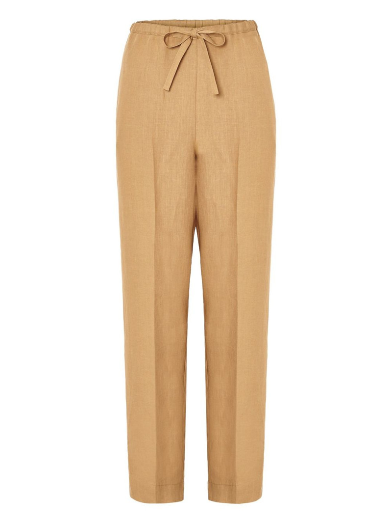 drawstring linen trousers 1