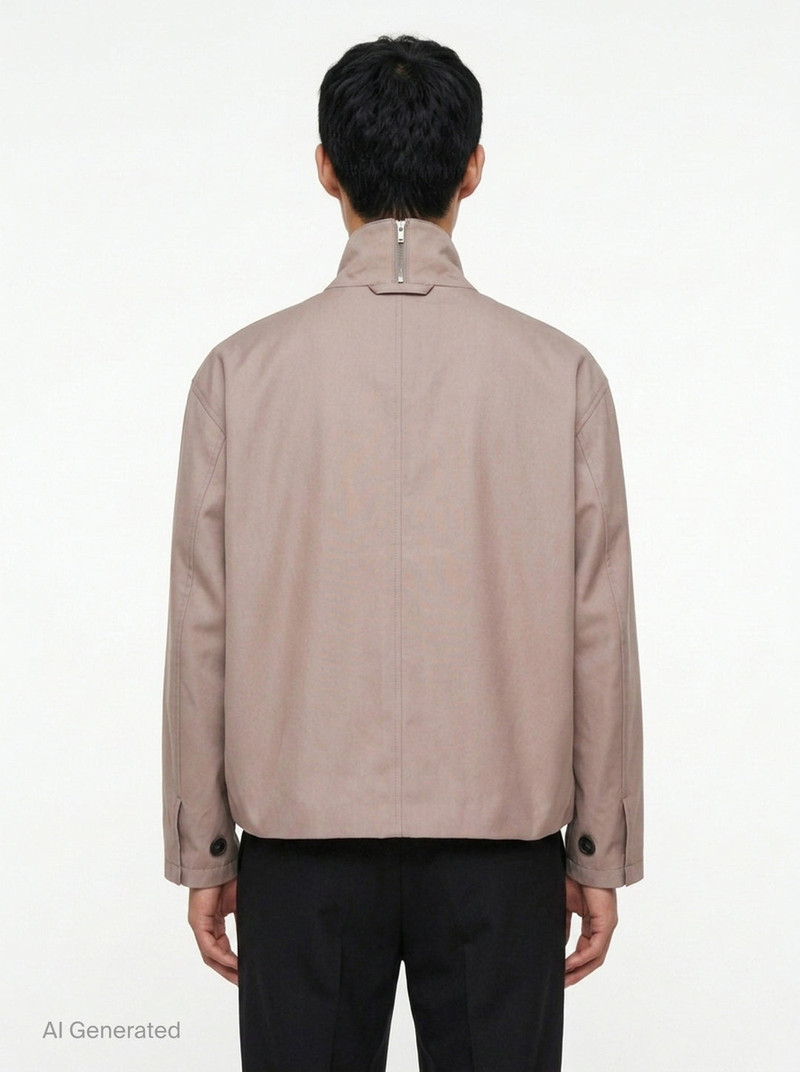 Shawl Collar Blouson Jacket 6