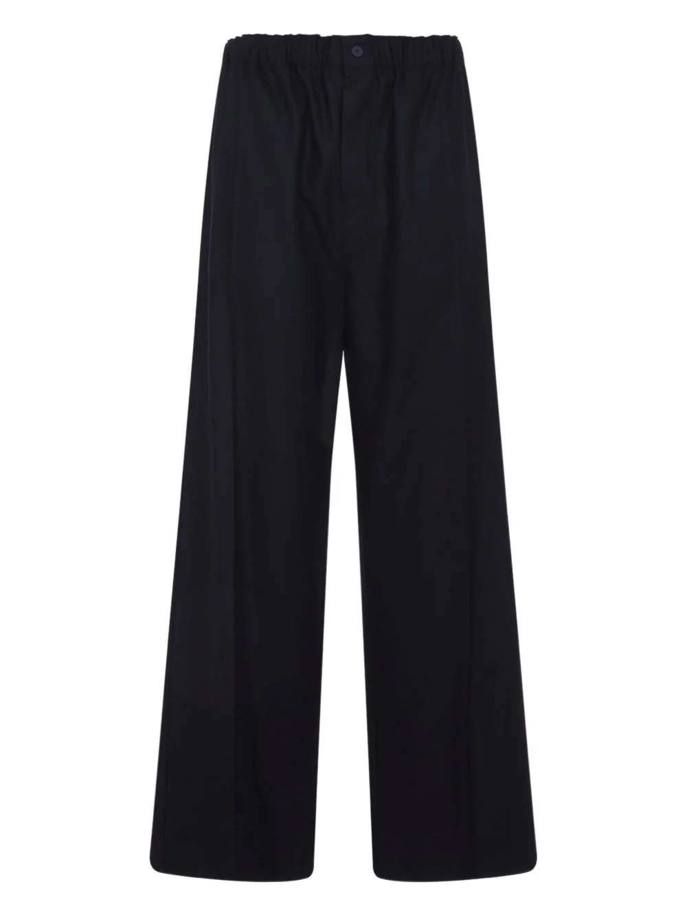 elastic-waist wide-leg trousers - 1
