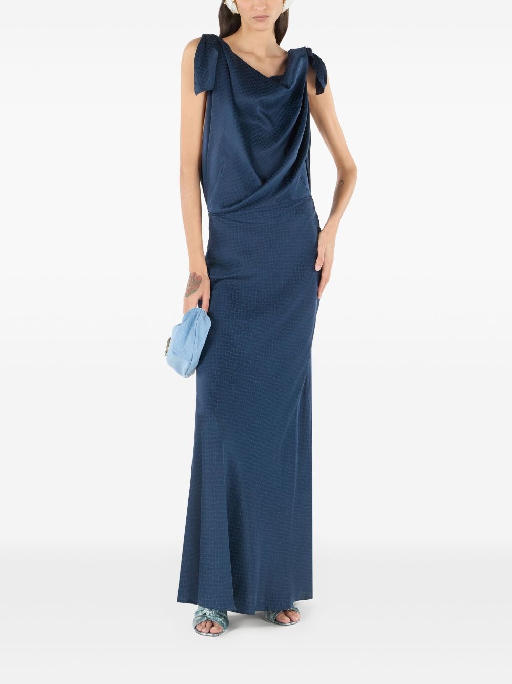 silk midi dress - 2
