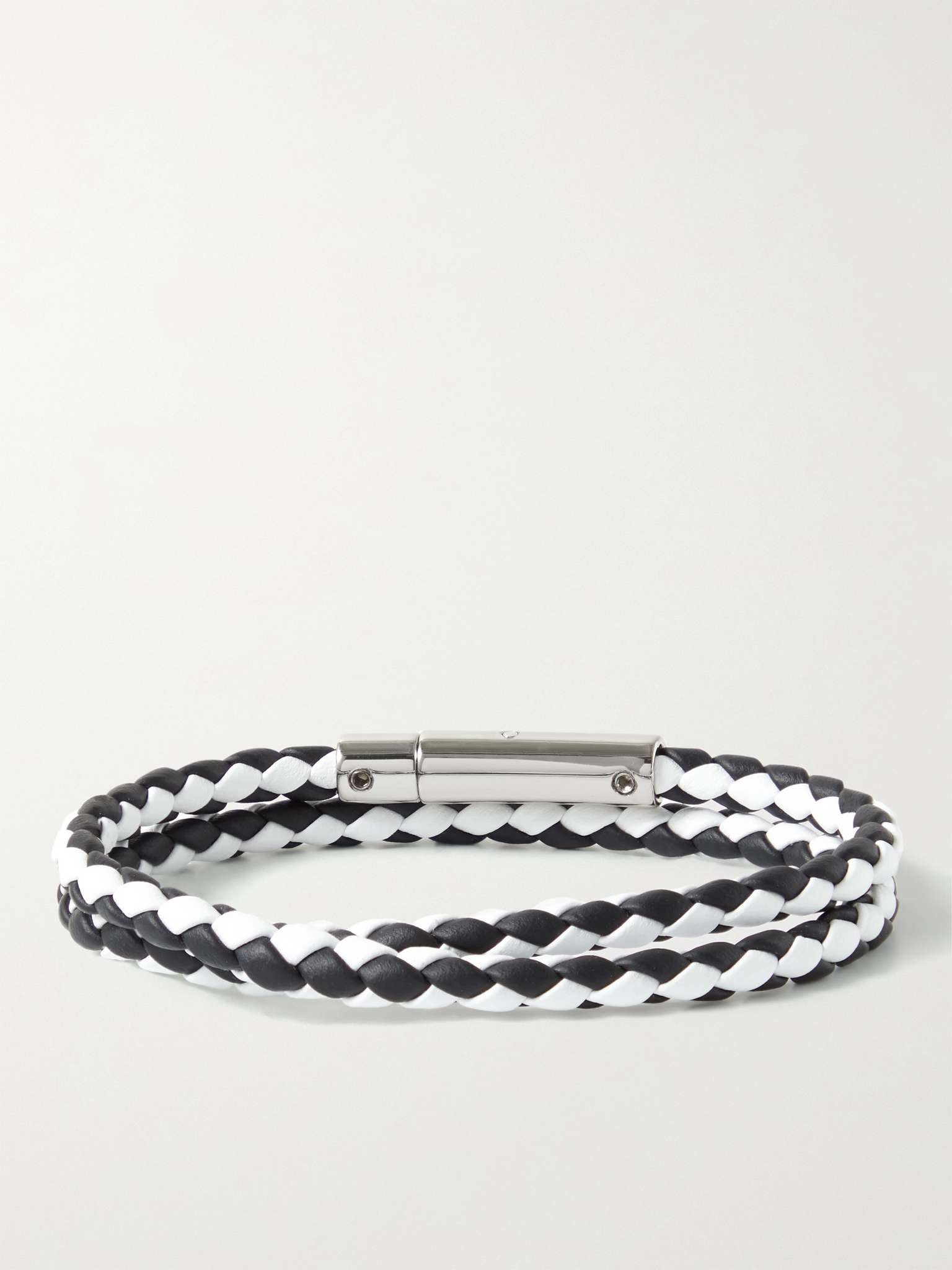 MyColors 2 Woven Leather and Silver-Tone Wrap Bracelet - 3