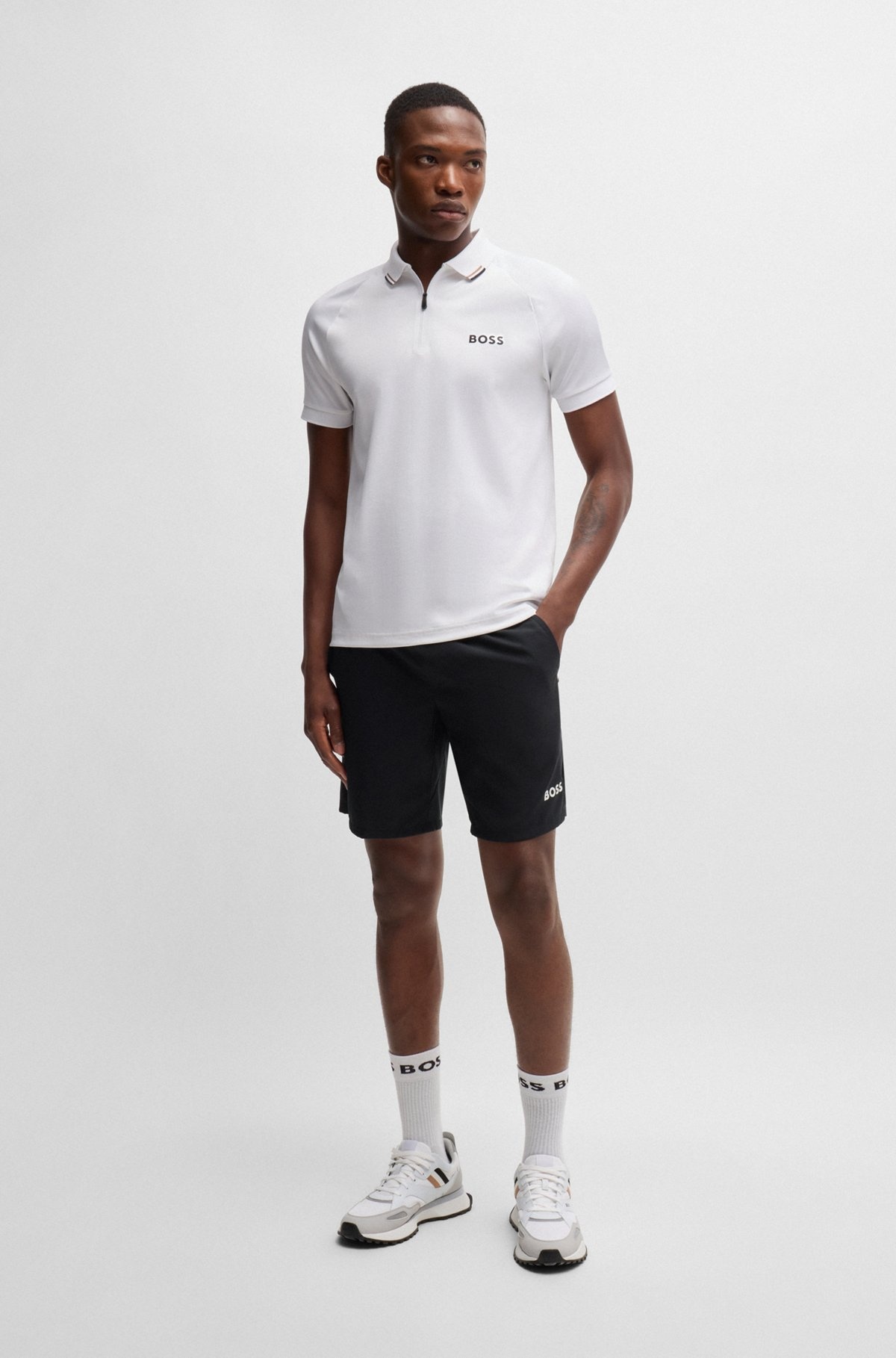 BOSS X MATTEO BERRETTINI SHORTS IN QUICK-DRY FABRIC - 3