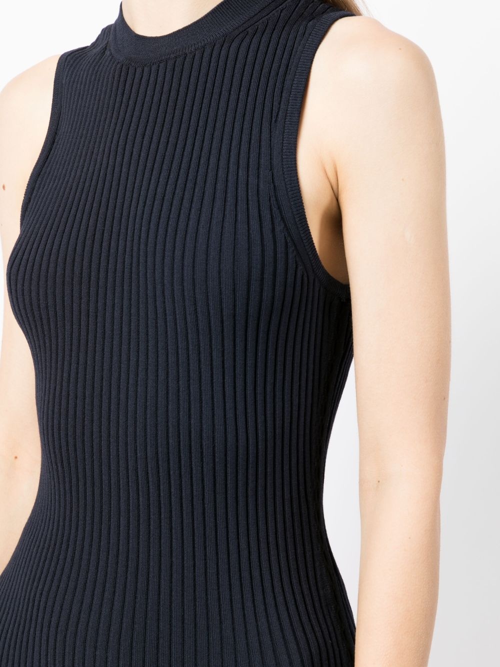 sleeveless ribbed-knit top - 5