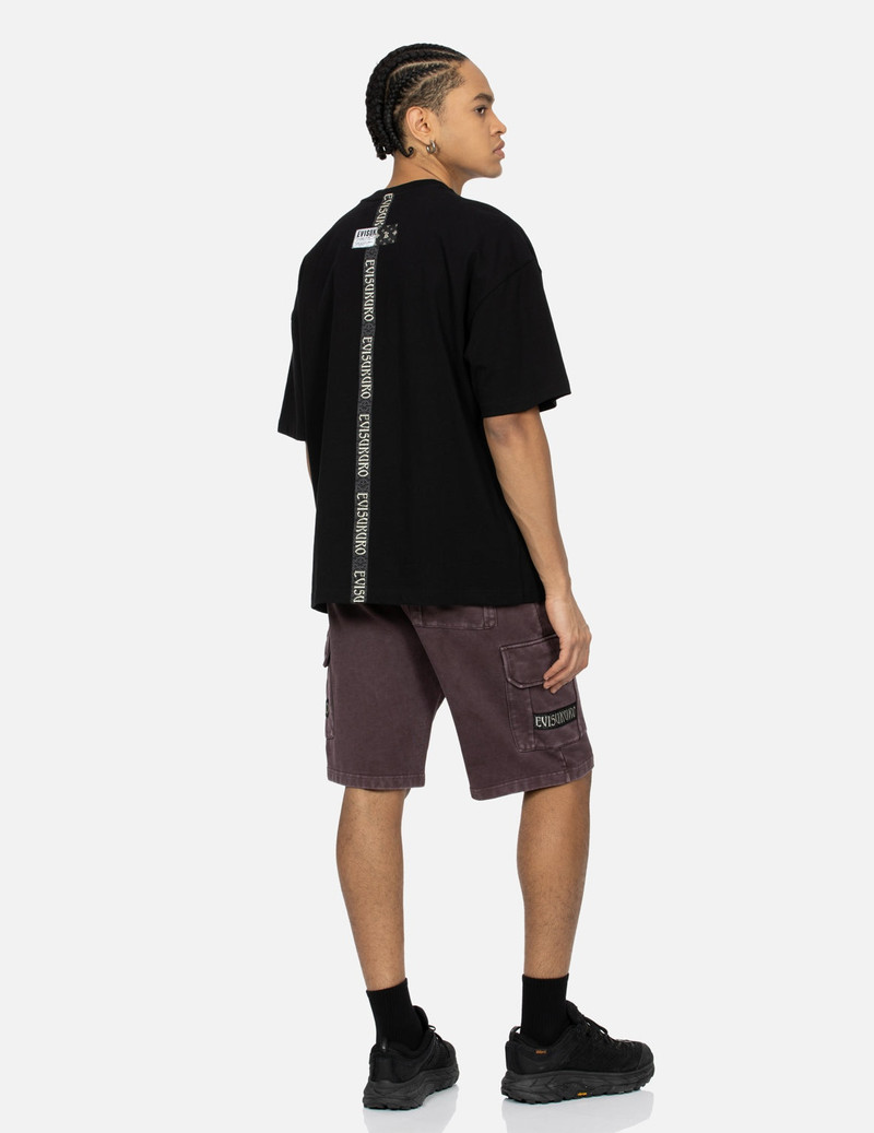 Gold Foil Calligraphy Logo Print Oversized T-shirt 4