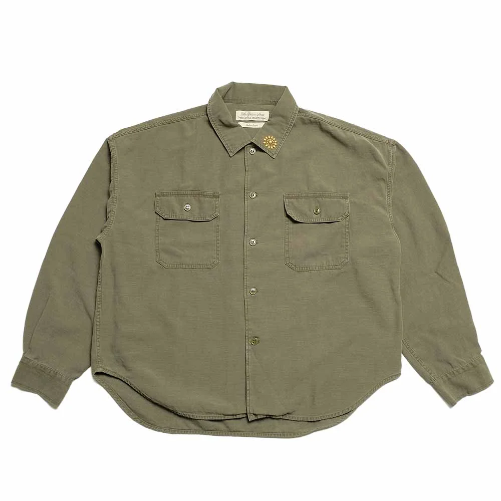 WIDE MILITARY SHIRT - Big Flower Studs - RN2043SDQ - 1