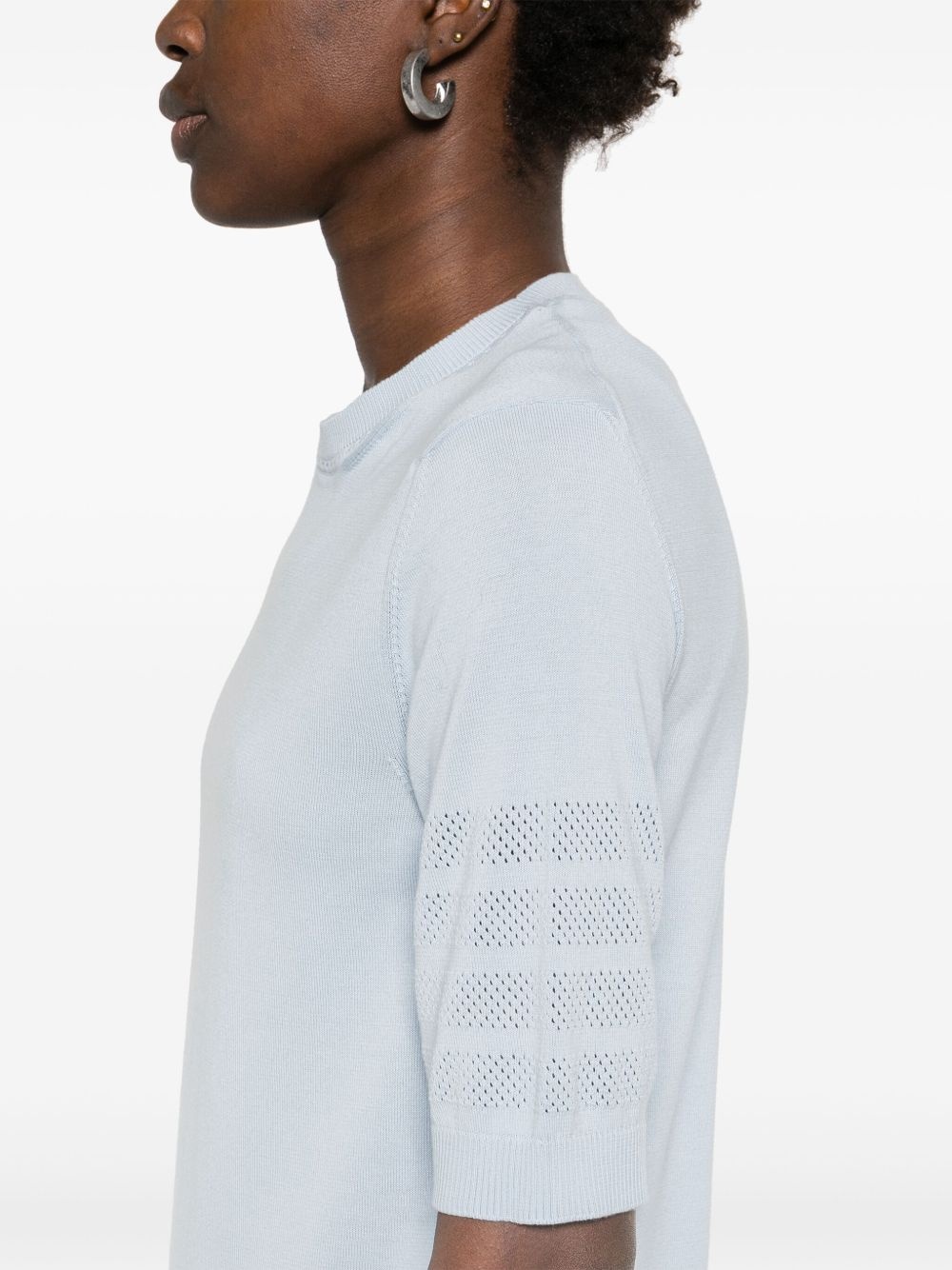 THOM BROWNE - Women Jersey Stitch SS Tee - 4