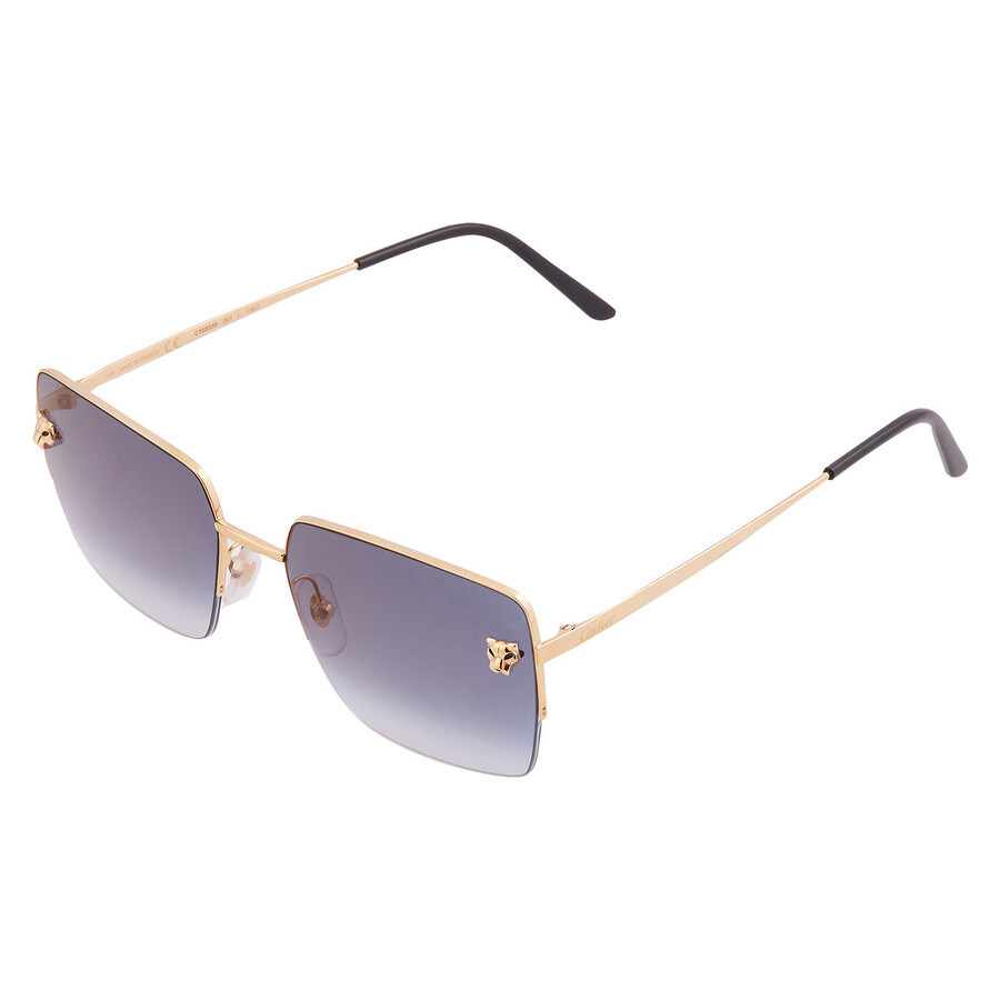 Cartier Panthere de Cartier Grey Gradient Rectangular Ladies Sunglasses CT0333S 001 59 - 3