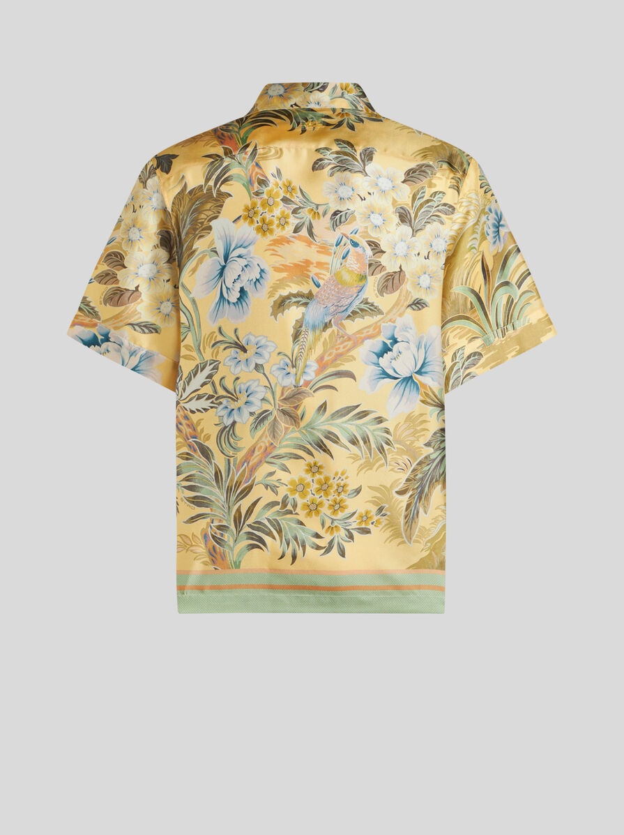 PRINTED SILK BOWLING SHIRT - 5