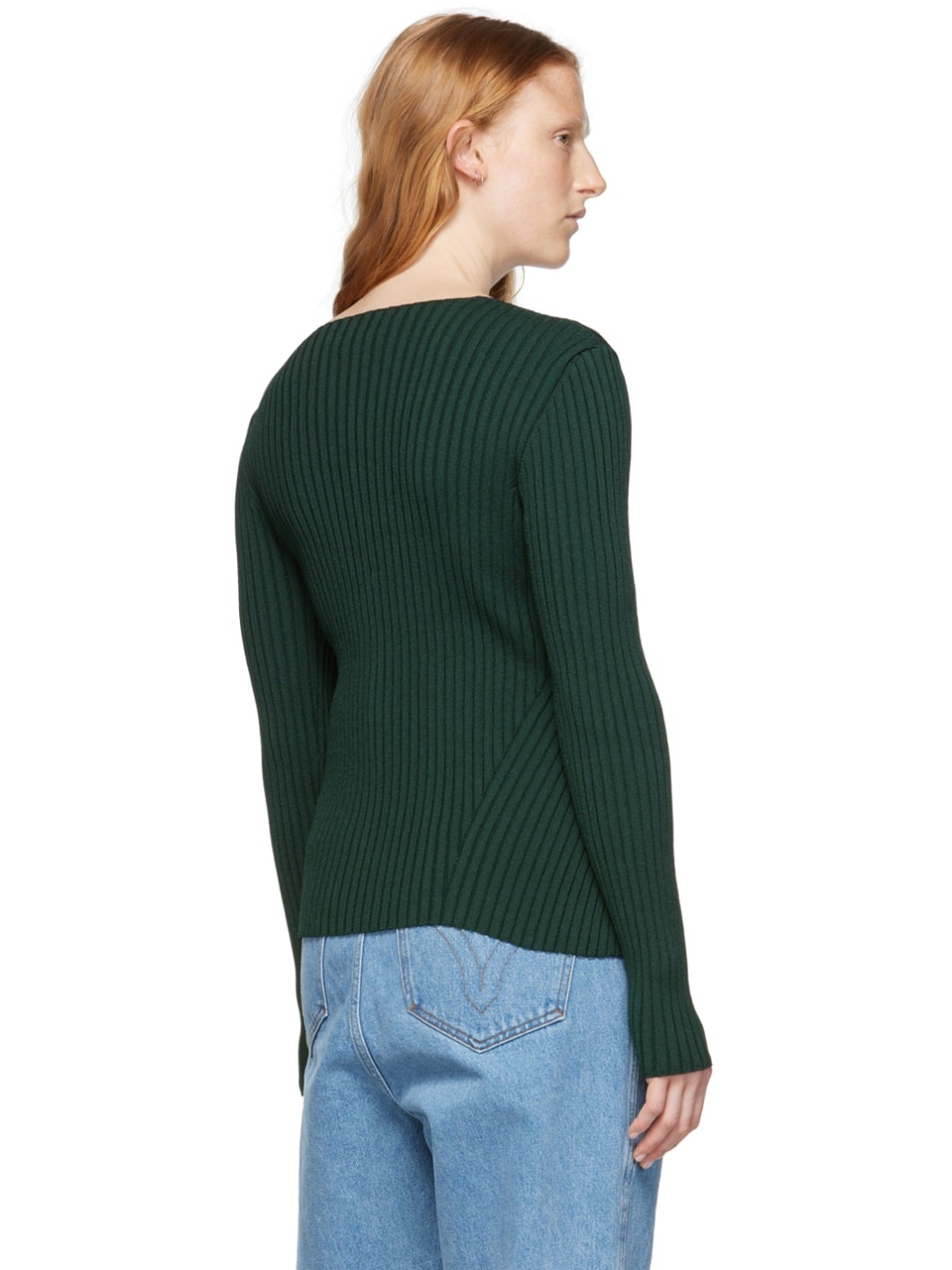 Green Viscose Cardigan - 3