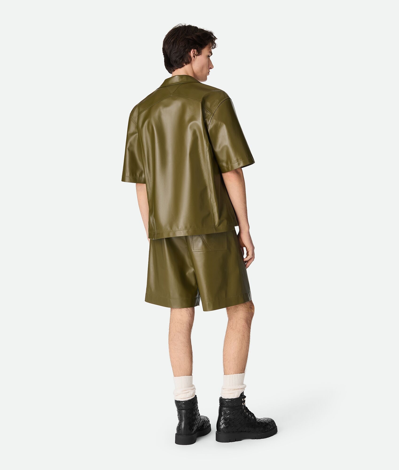 Leather Nappa Shorts - 3