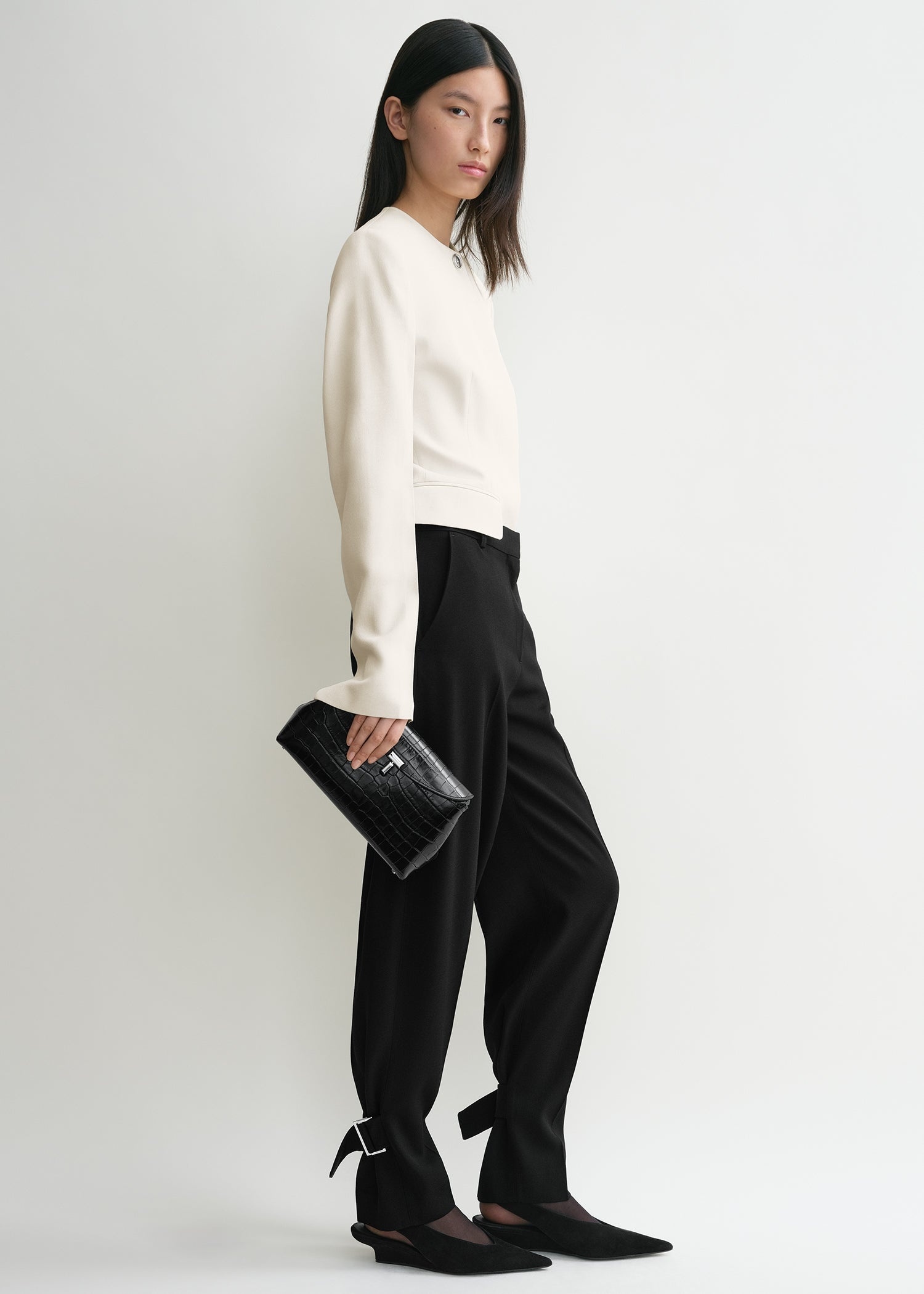 T-Lock clutch black croco - 3
