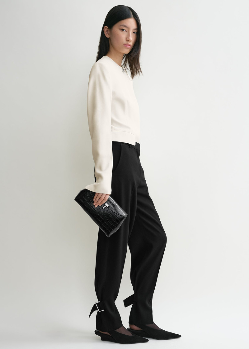 T-Lock clutch black croco 3