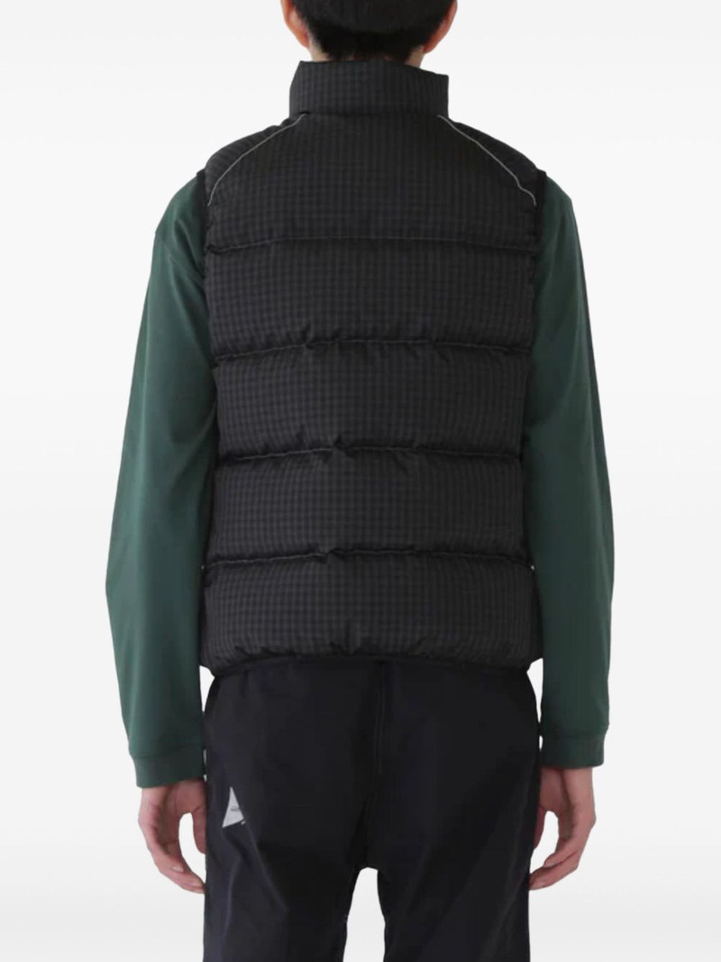 gadded gingham-pattern gilet 5