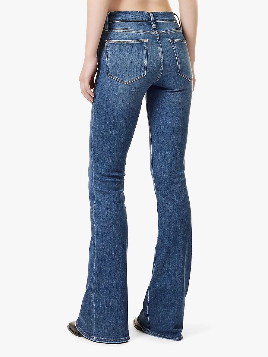 Le High Flare high-rise straight-leg stretch-denim blend jeans - 4