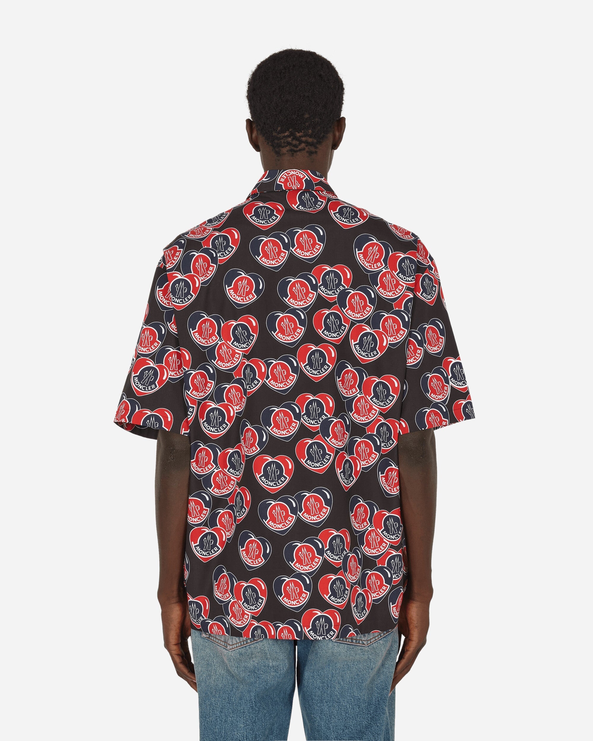 Printed Cotton Shirt Black / Red - 3