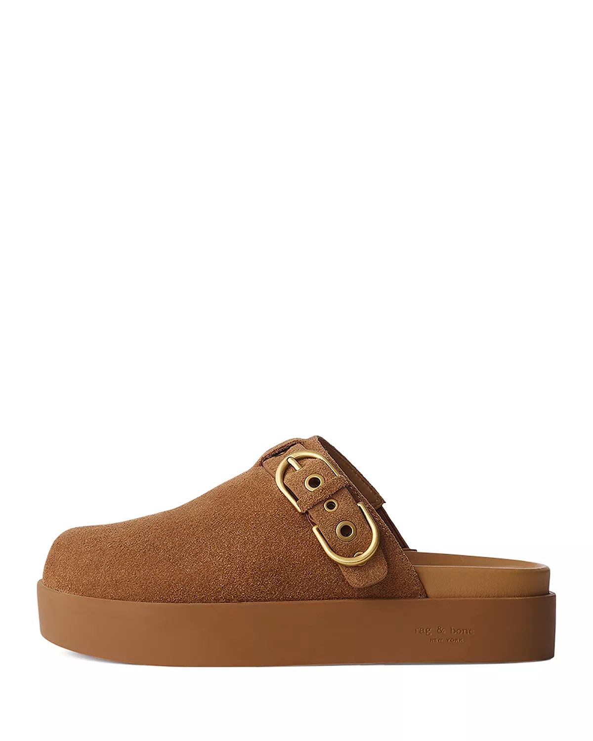 Women's Geo Buckle Platform Clogs - 1