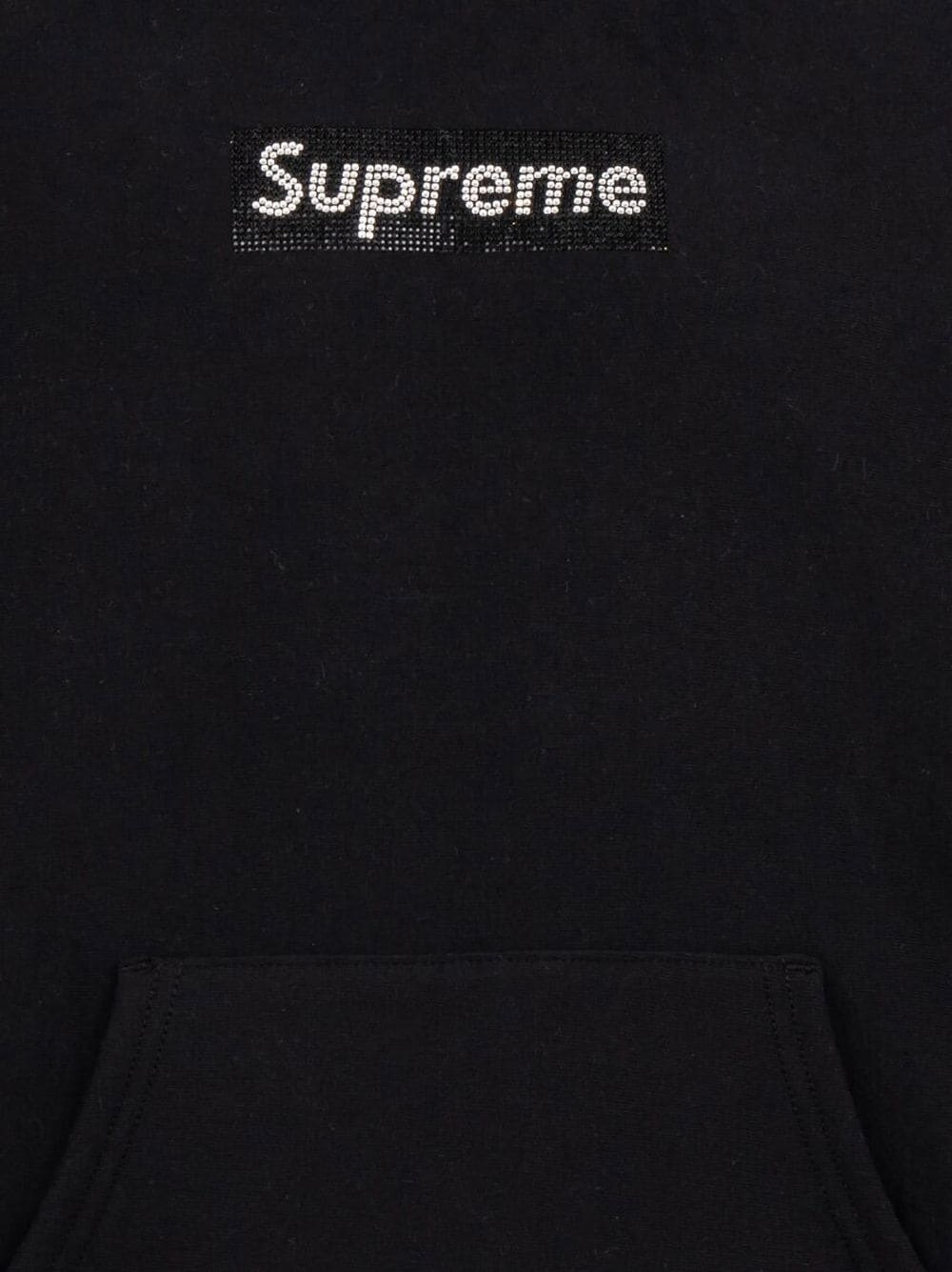 Swarovski box logo hoodie - 3