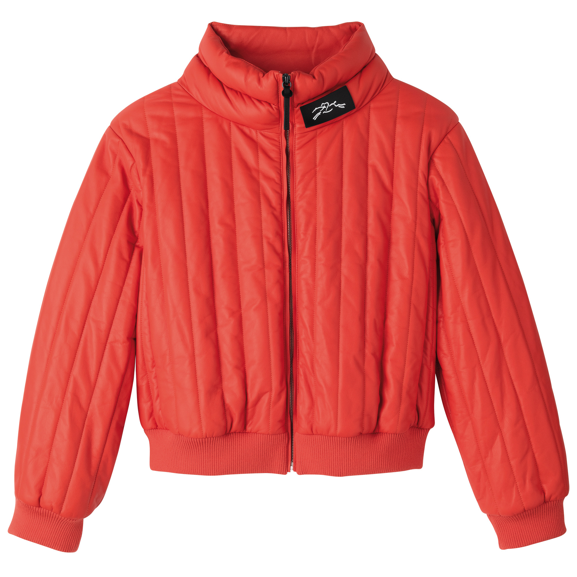 Fall-Winter 2023 Collection Jacket Orange - Leather - 1