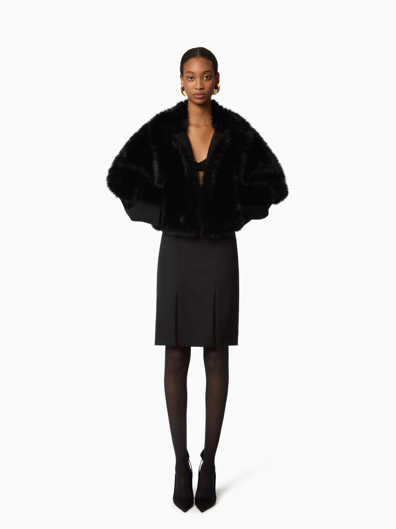 Boxy Faux Fur Coat 1