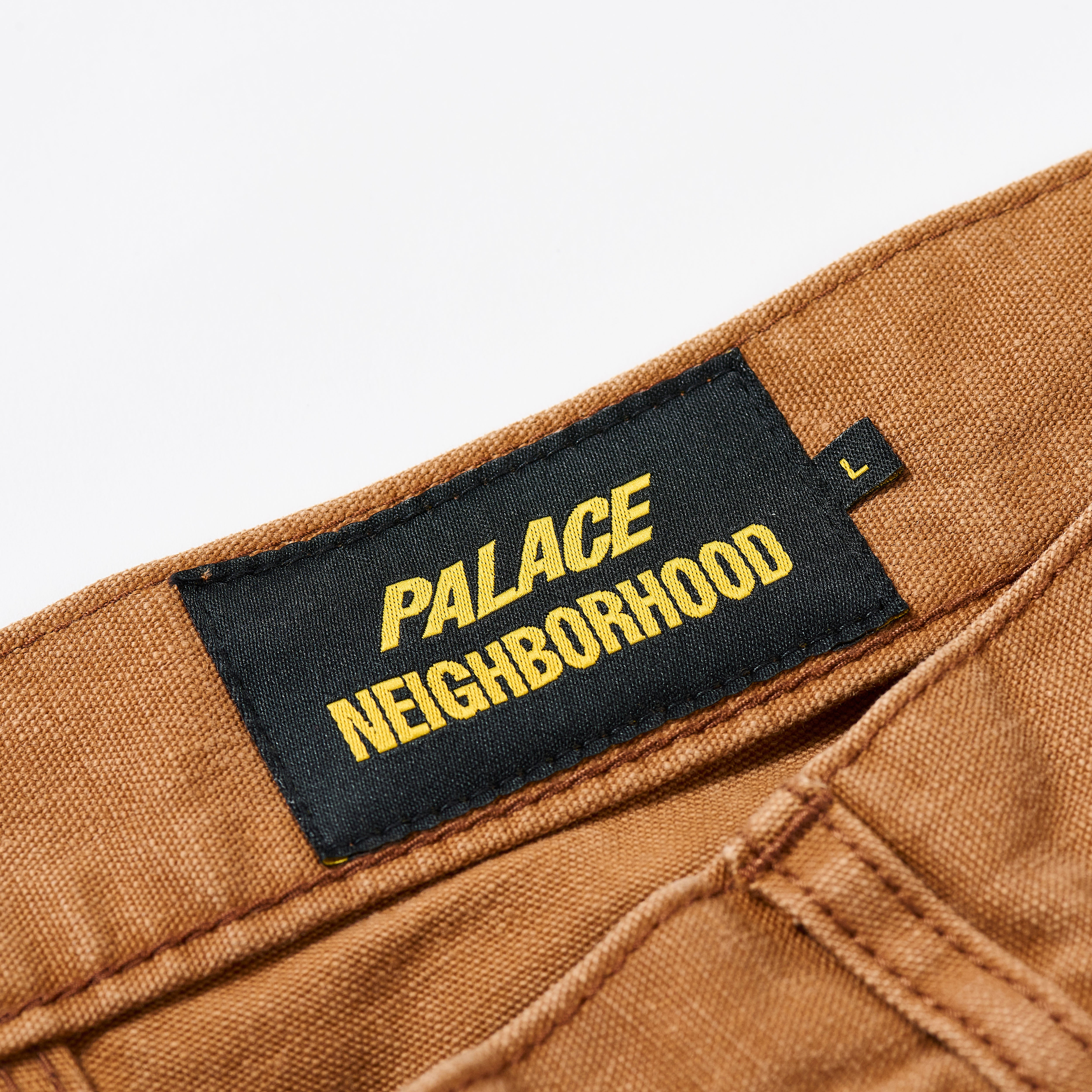 PALACE NEIGHBORHOOD DUCK PAINTER PANTS BROWN - 3