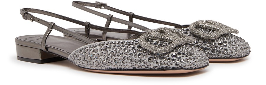 Vlogo signature rhinestone slingback - 3