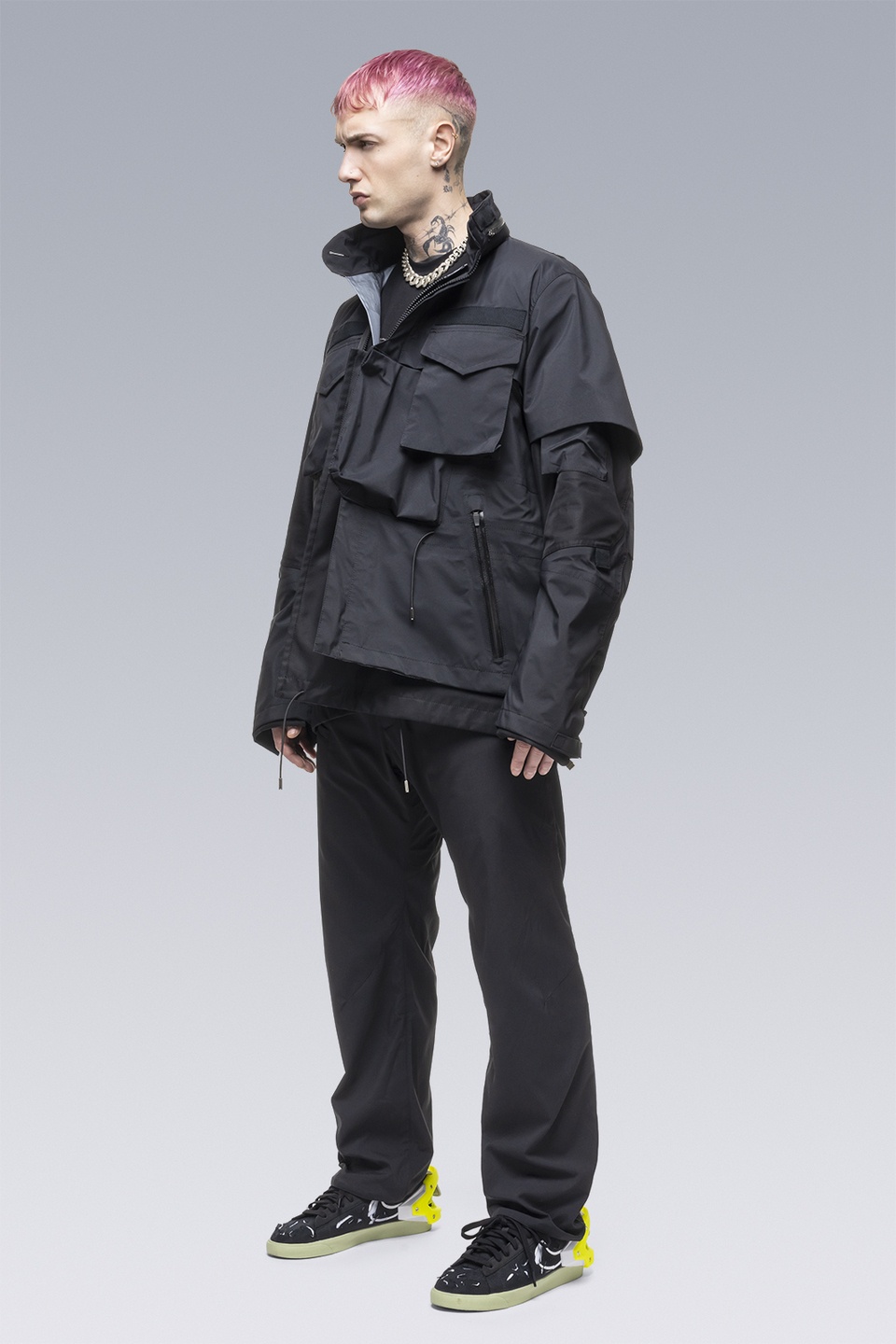 ACRONYM SAC-J2761 sacai / ACRONYM Field Jacket Black | REVERSIBLE