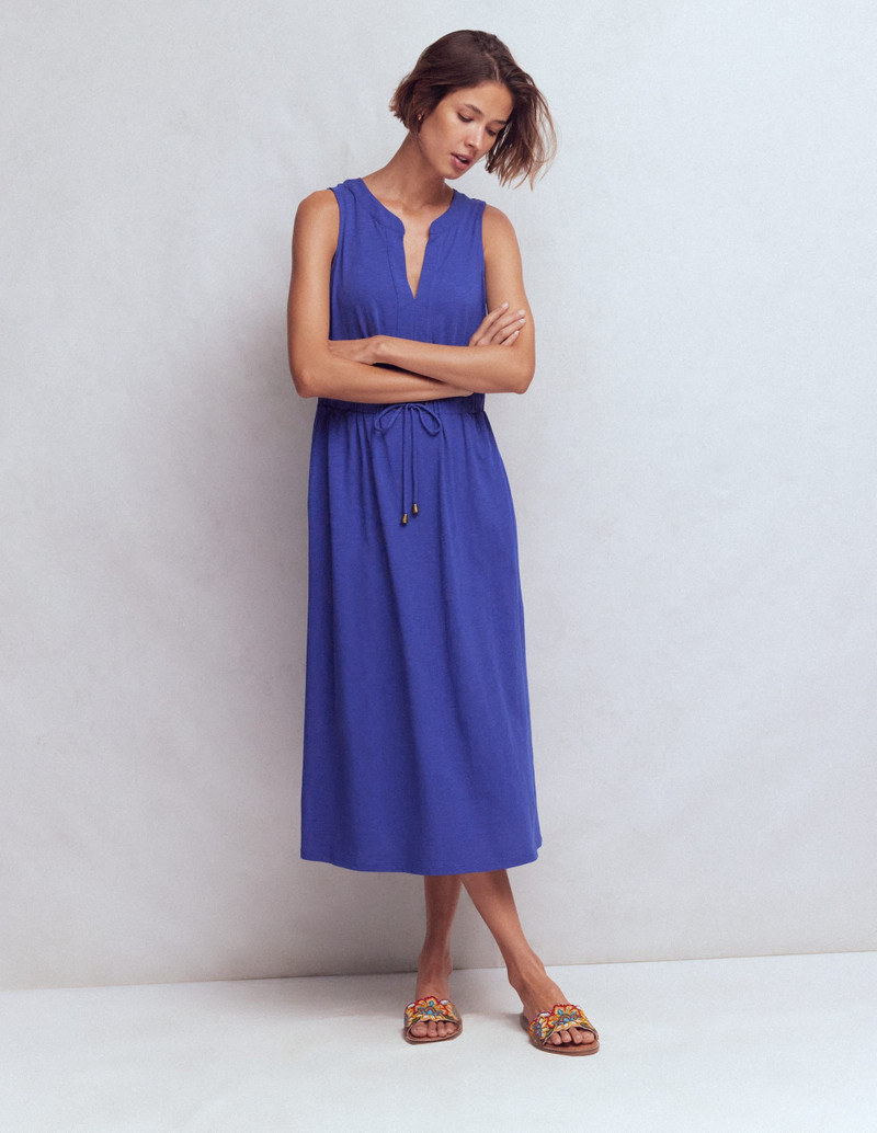 Delphine Midi Sleeveless Dress-Sapphire Blue 6