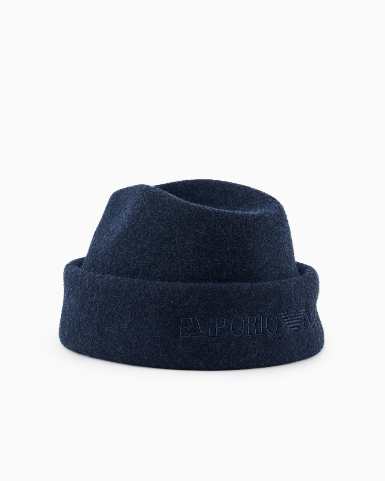 WOOL CLOTH SAILOR’S CAP WITH LOGO EMBROIDERY - 2