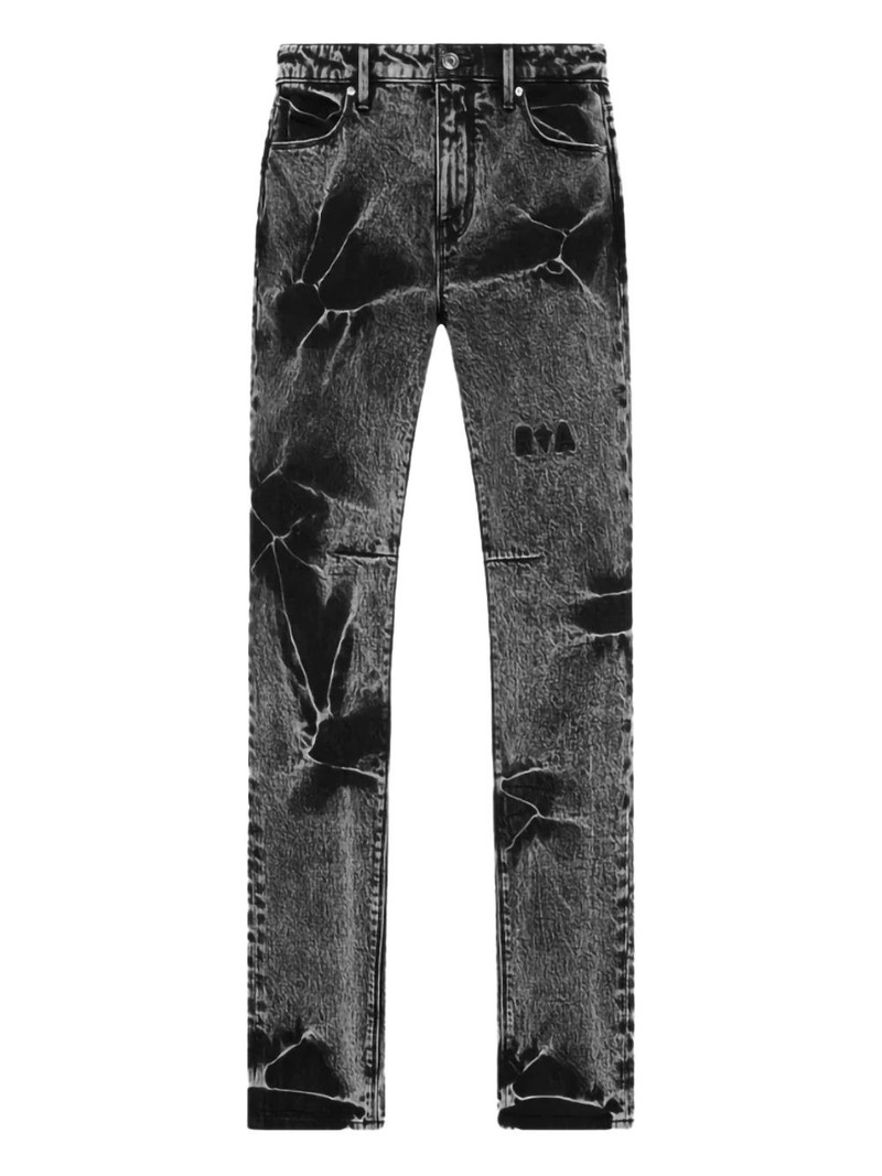 Bryant I Flower Acid Wash "Grey" jeans 1