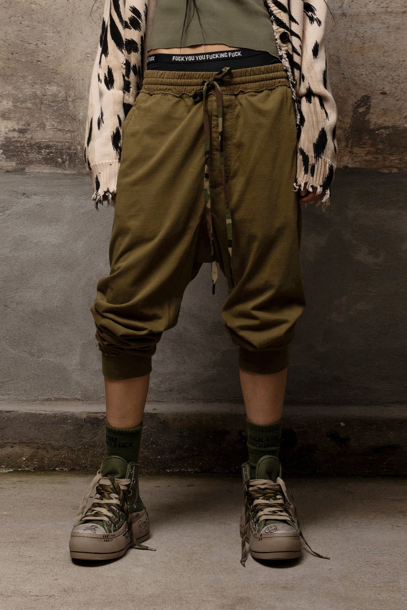 Harem Sweatpant - Olive | R13 - 1