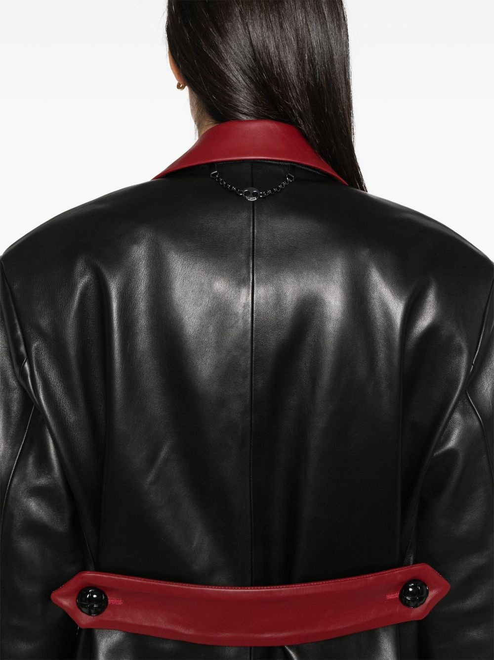 leather blazer - 5