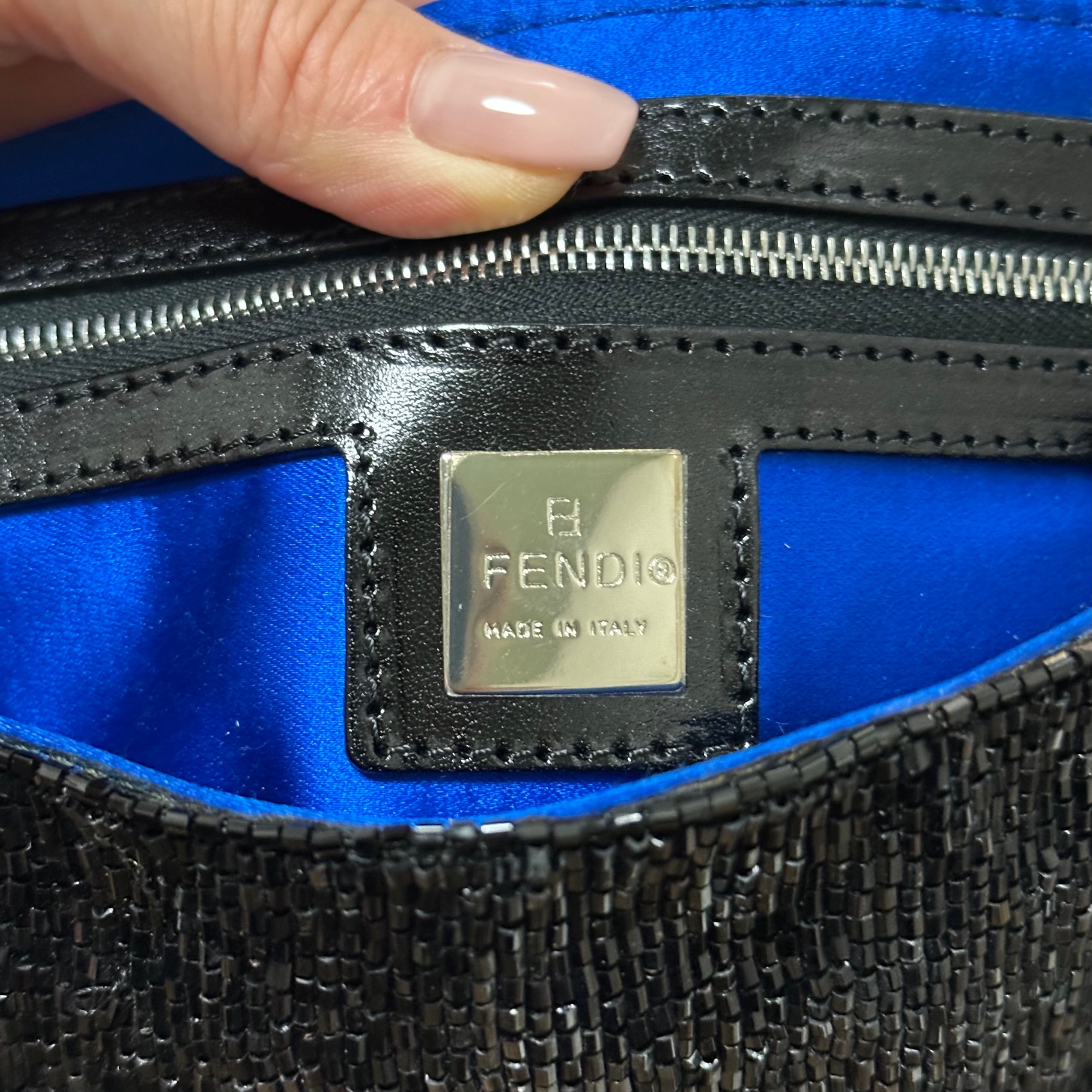 FENDI 1999 Vintage Beaded Baguette Bag - 10