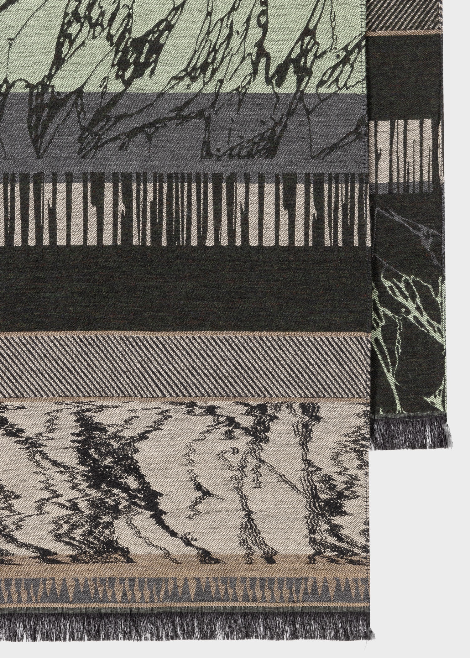 'Assembled Stripe' Scarf - 2