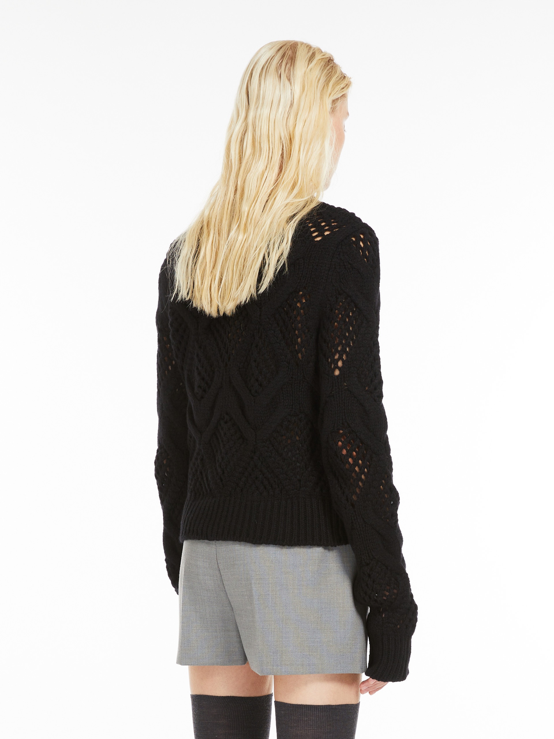 NARVEL Diamond-knit crew-neck sweater - 4
